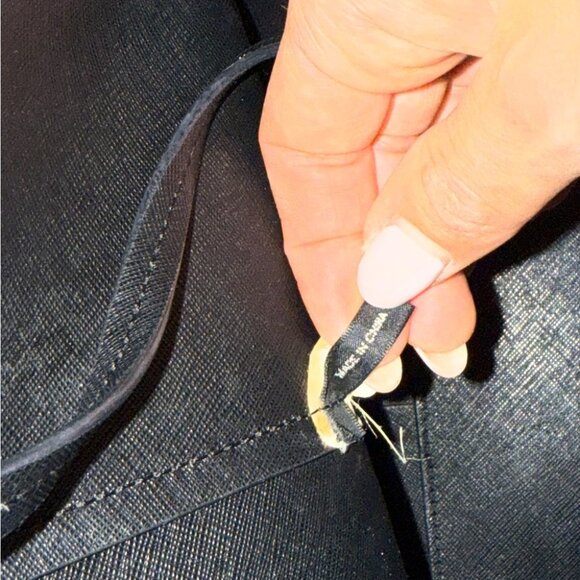 Marc Jacobs Black Large Leather Tote Work Travel Bag - Picture 8 of 12